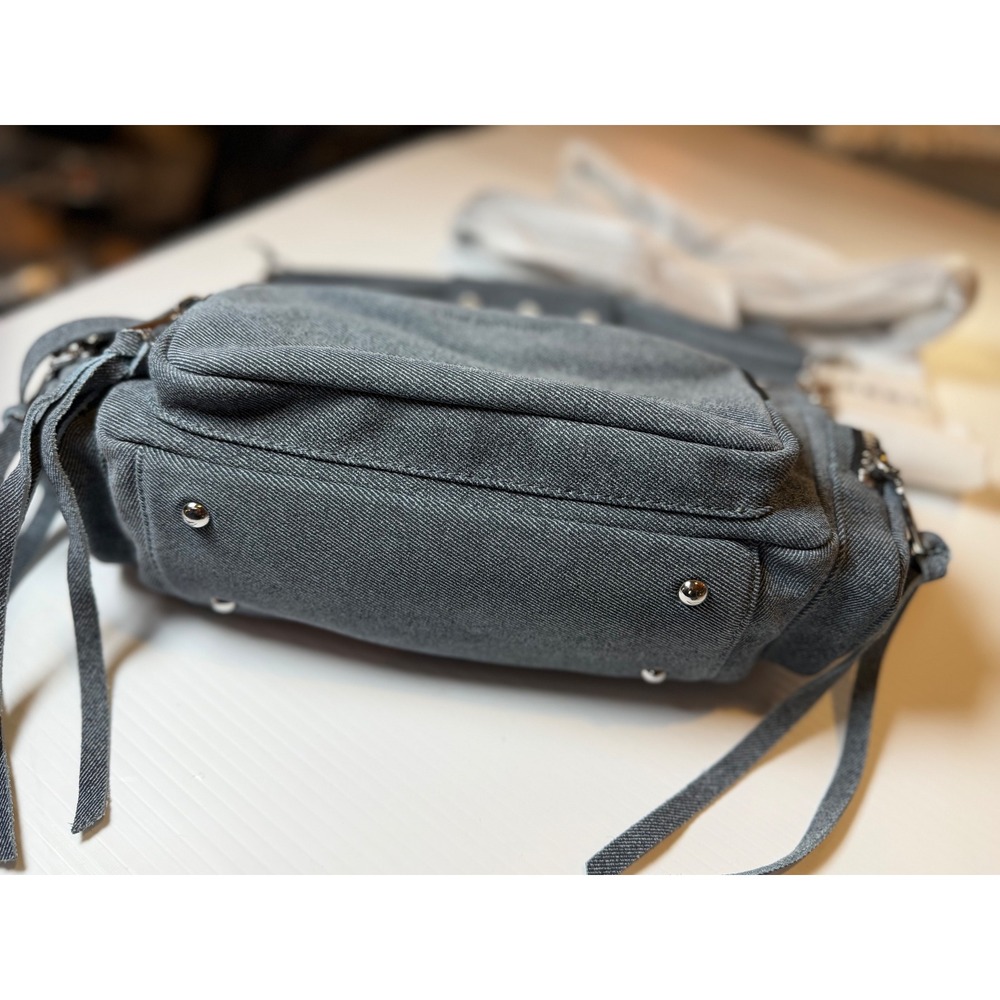 Aimee Kestenberg Away We Go Convertible Shoulder Bag Dark Denim Blue NWT - Picture 4 of 12